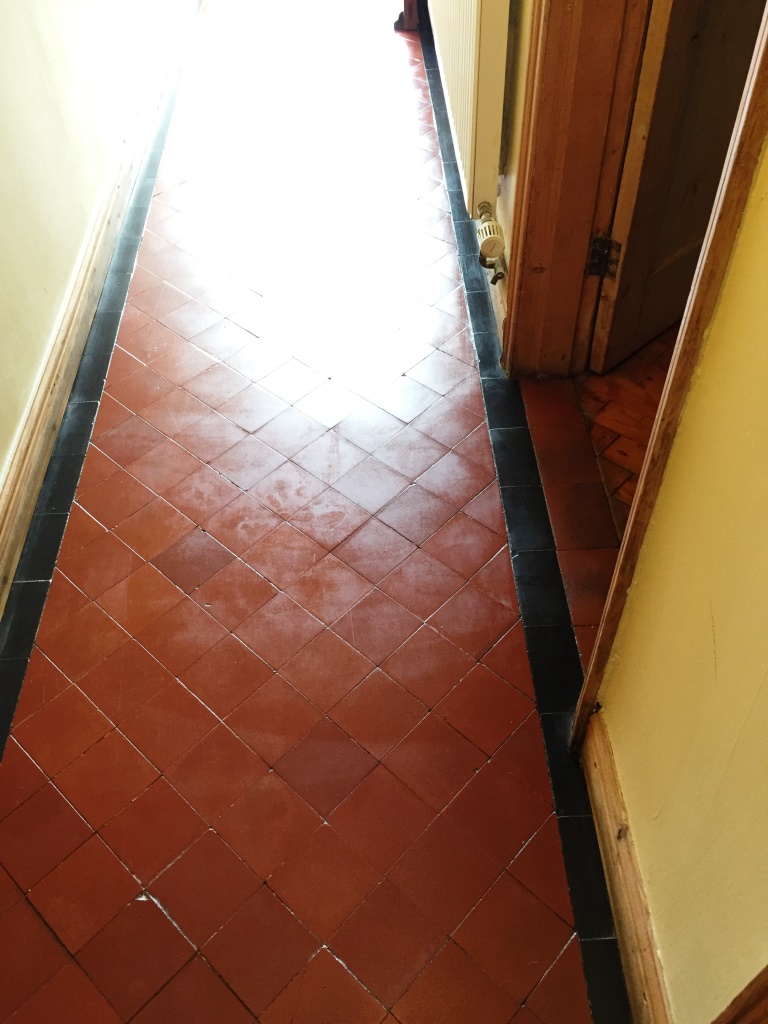Quarry Tiled Hallway Worcester After Cleaning