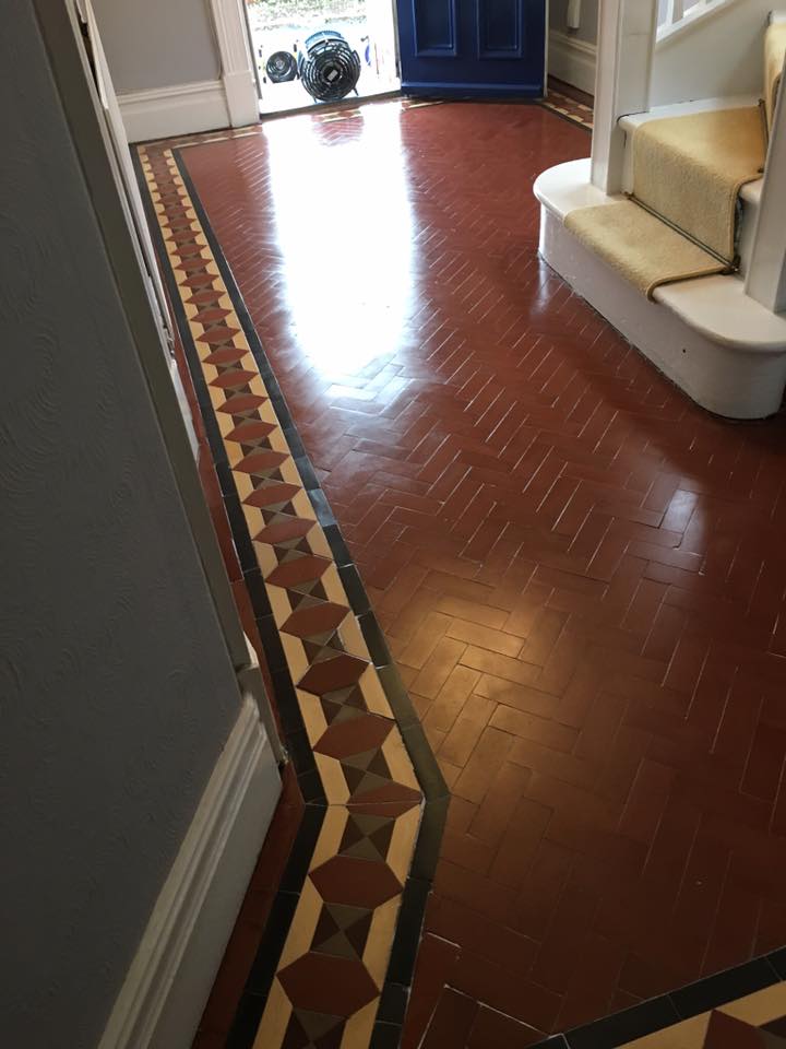 Victorian Tiled Floor After Restoration Kidderminster