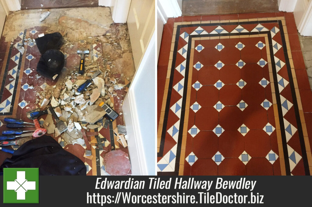 Rebuilding and Restoring an Edwardian Tiled Hallway in Bewdley