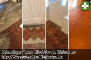 Quarry Tiled Floor Before After Extension Blakedown