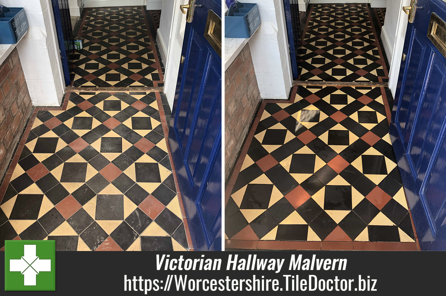 Restoring a Victorian Tiled Hallway Hidden under Carpet - Cleaning and  Maintenance Advice for Victorian Tiled Floors