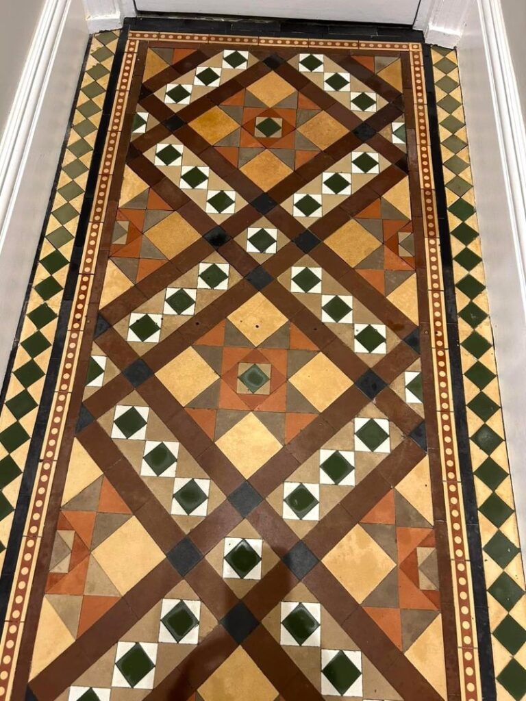 Edwardian Tiled Floor After Restoration Worcester